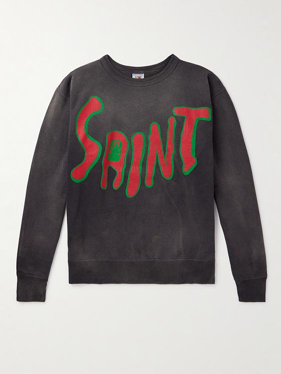 Print dark grey sweatshirt from Saint Mxxxxxx