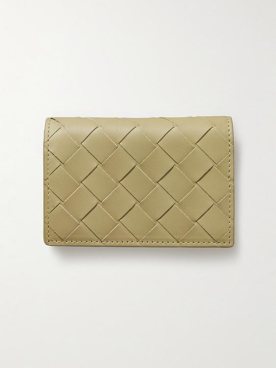 Khaki wallet from Bottega Veneta