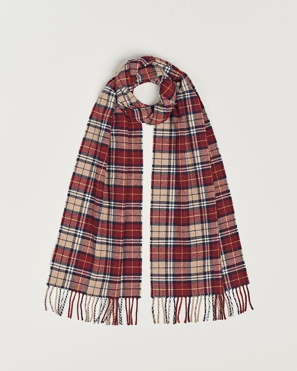 Checkered dark red scarve from Gant