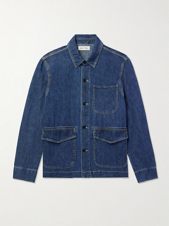 Dark blue denim jacket from Alex Mill