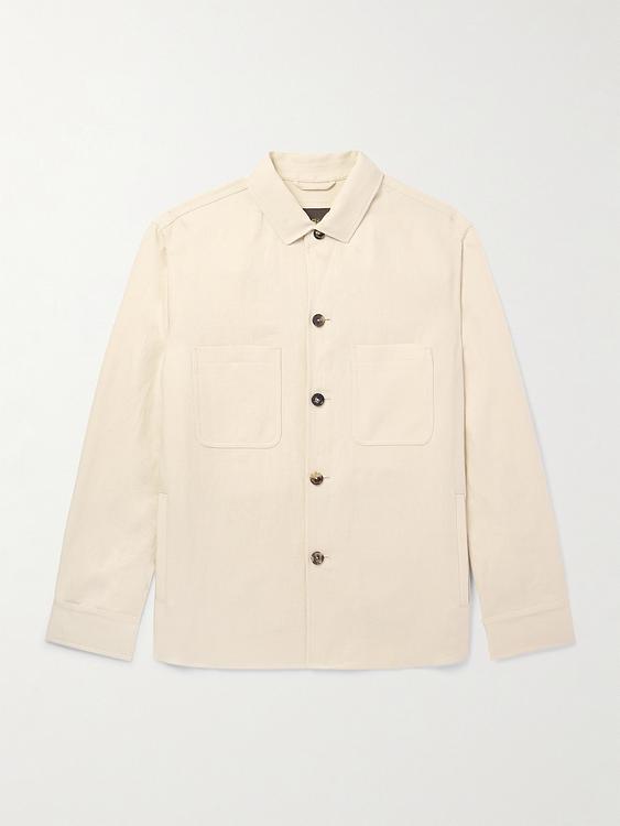 White overshirt from Loro Piana