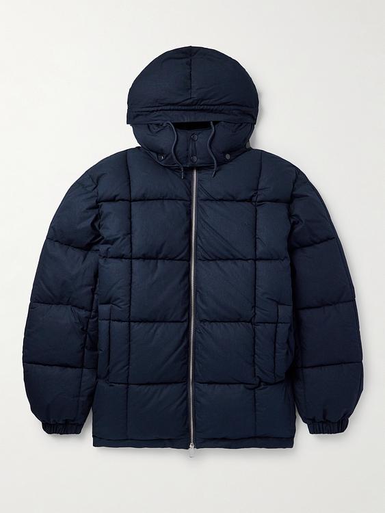 Dark blue down jacket from A.P.C