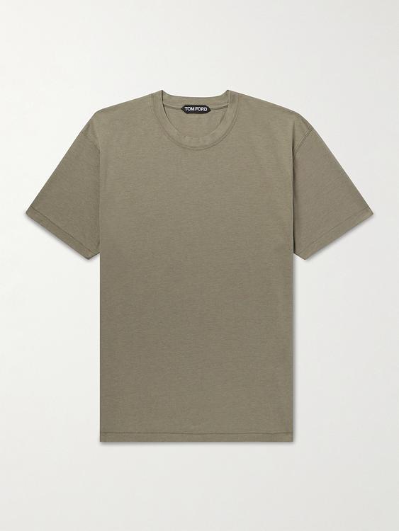 Taupe t-shirt from Tom Ford