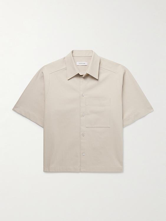Beige short sleeve shirt from Le 17 Septembre