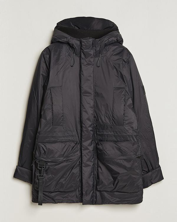 Dark brown parka from Rains