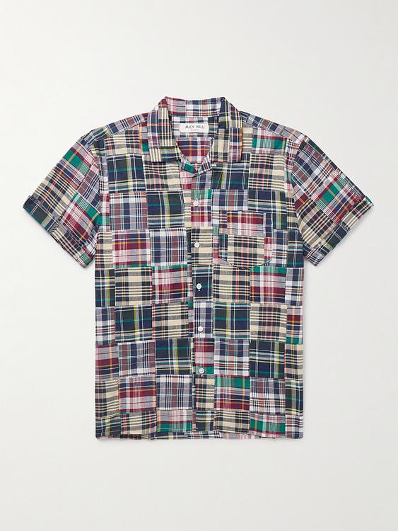 Checkered multicolor short sleeve shirt from Alex Mill