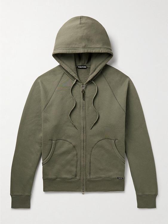 Taupe hooded sweatshirt from Tom Ford
