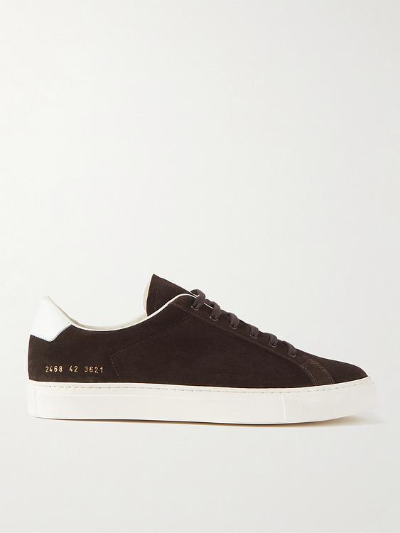 Dark brown sneakers from Common Projects