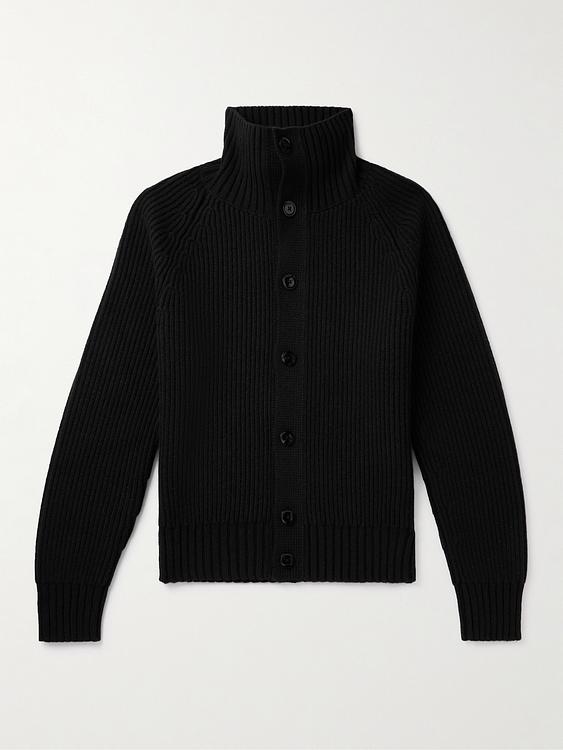 Black cardigan from Tom Ford