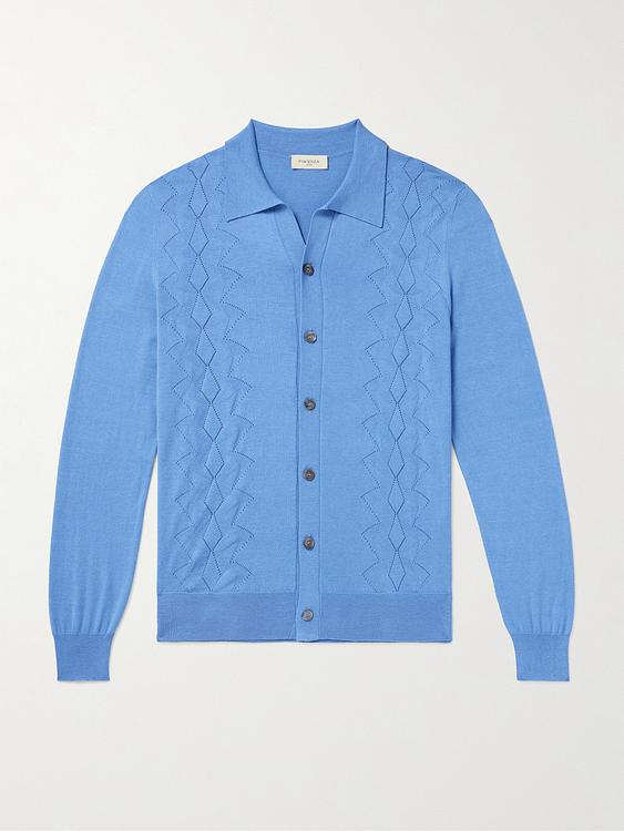 Blue cardigan from Piacenza 1733