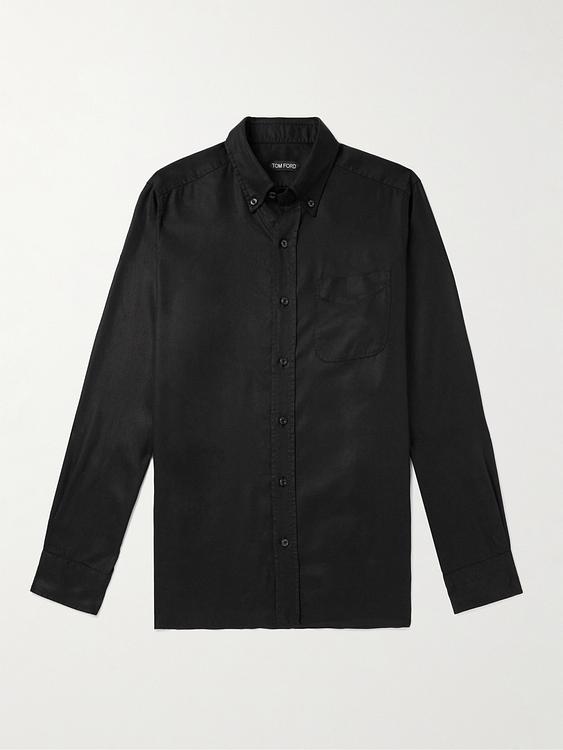 Black casual shirt from Tom Ford