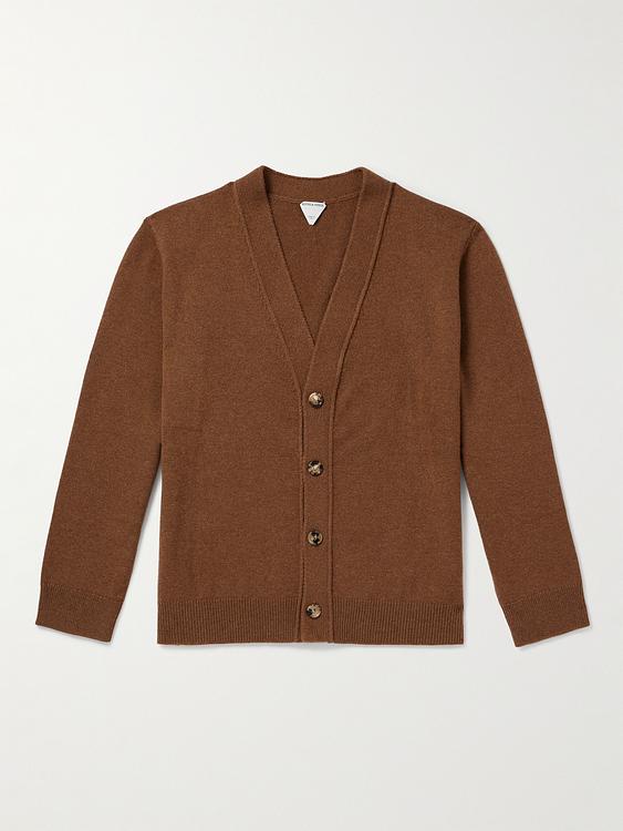 Brown cardigan from Bottega Veneta