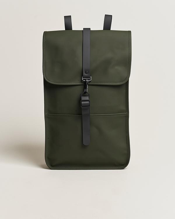 Dark green backpack from Rains