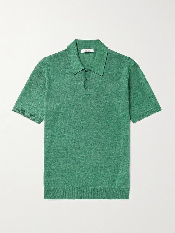 Teal short sleeve polo shirt from Mr P.