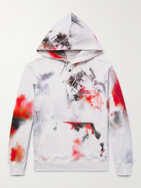 White hooded sweatshirt from Alexander Mcqueen