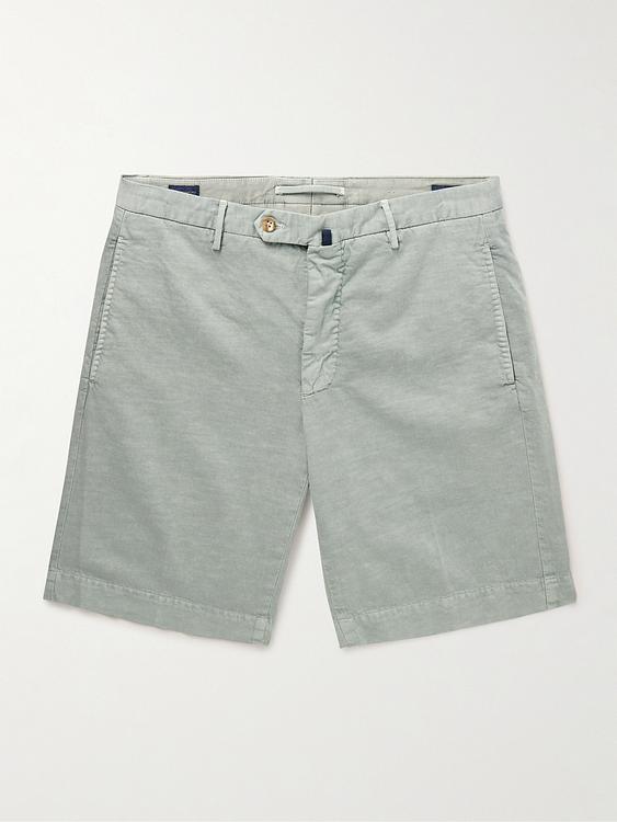 Grey chino shorts from Incotex