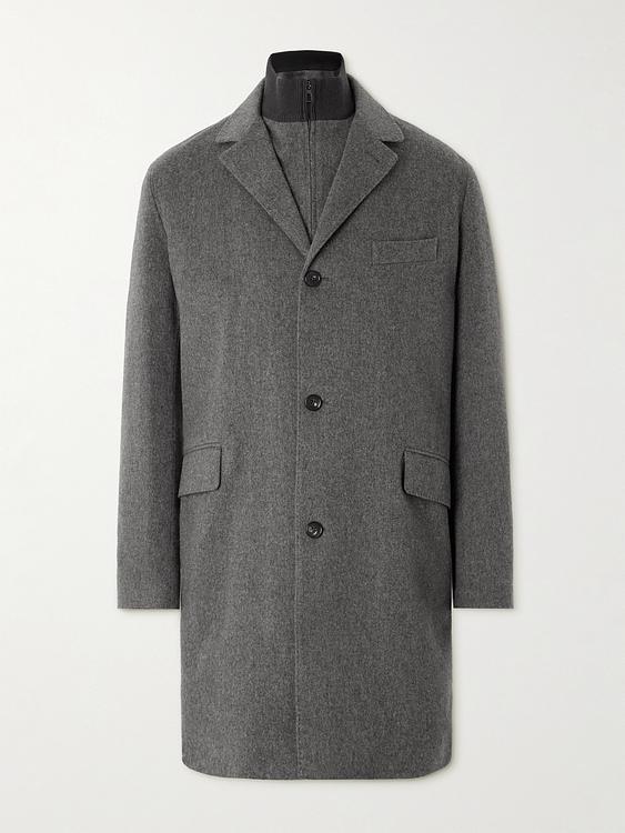 Dark grey coat from Loro Piana
