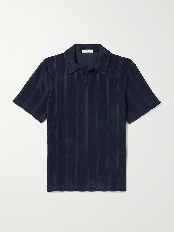 Black short sleeve polo shirt from Mr P.