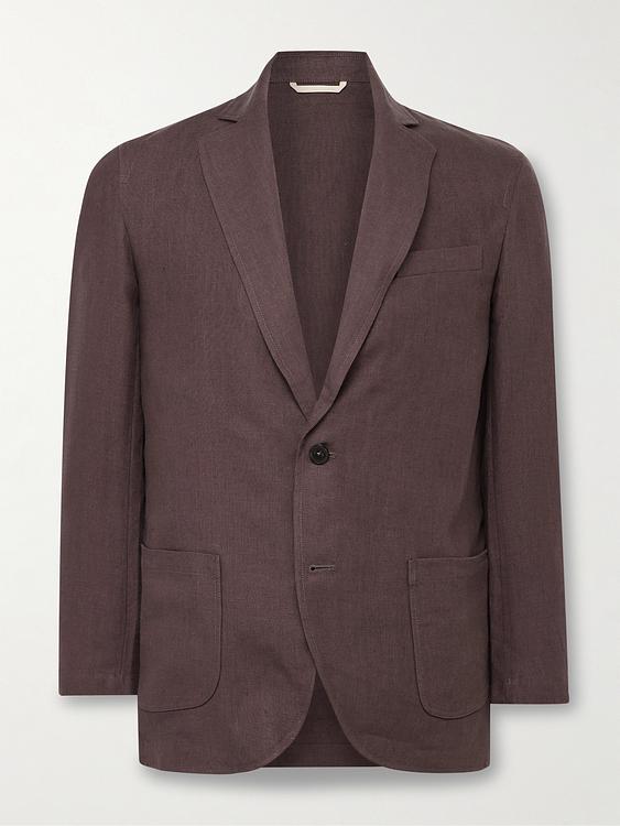 Dark brown suit jacket from De Bonne Facture