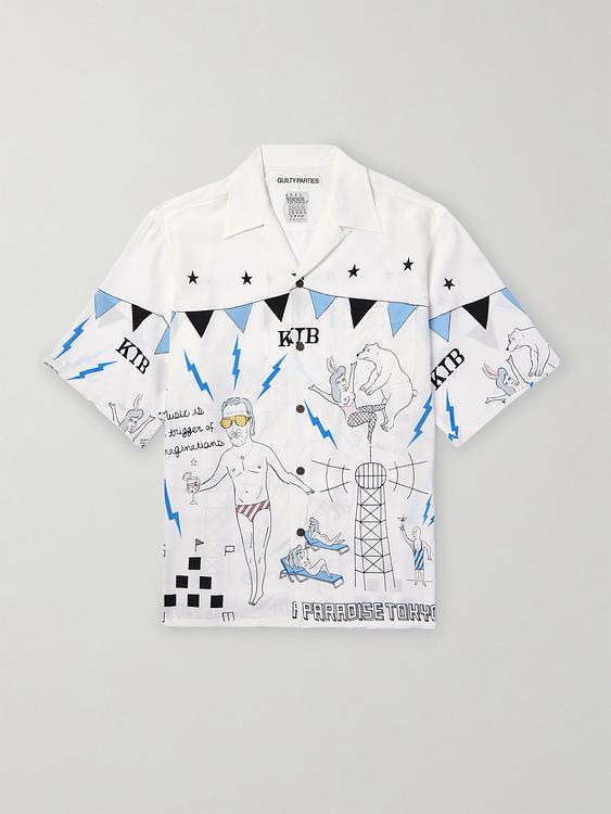 White short sleeve shirt from Wacko Maria