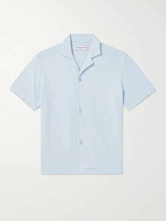 Light blue short sleeve shirt from Orlebar Brown