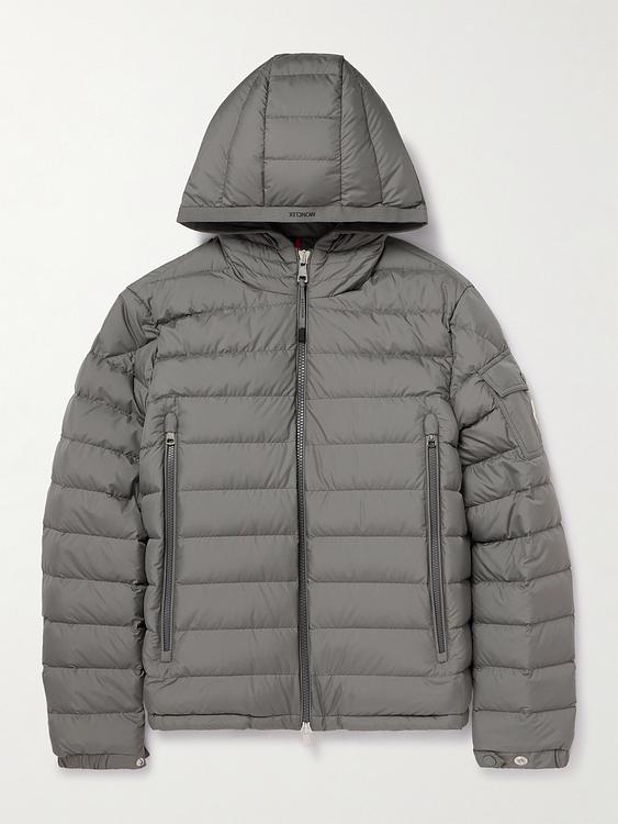 Grey down jacket from Moncler