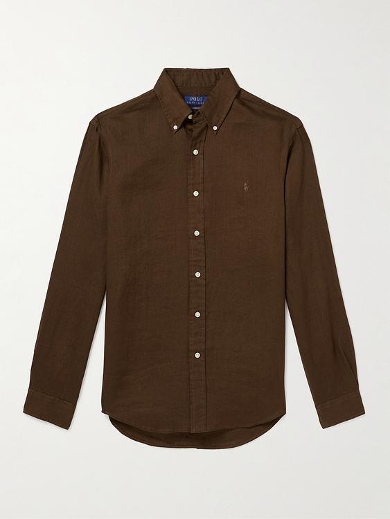 Dark brown casual shirt from Polo Ralph Lauren