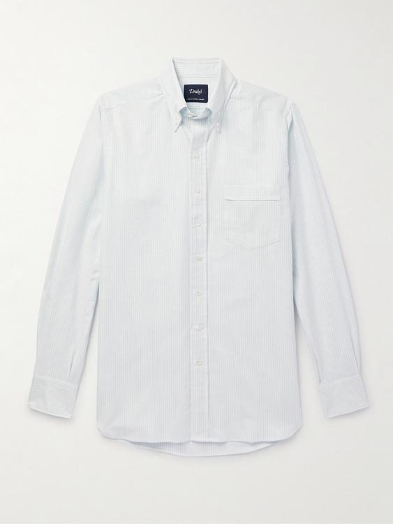 White casual shirt from Drake's