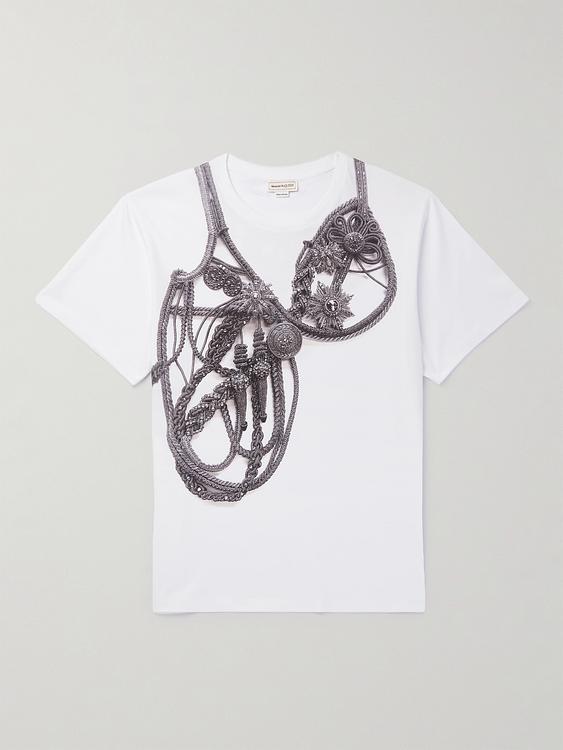 Print grey t-shirt from Alexander Mcqueen
