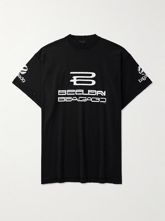 Print black t-shirt from Balenciaga