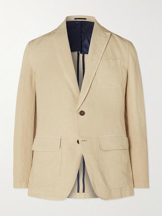 Beige blazer from Sid Mashburn