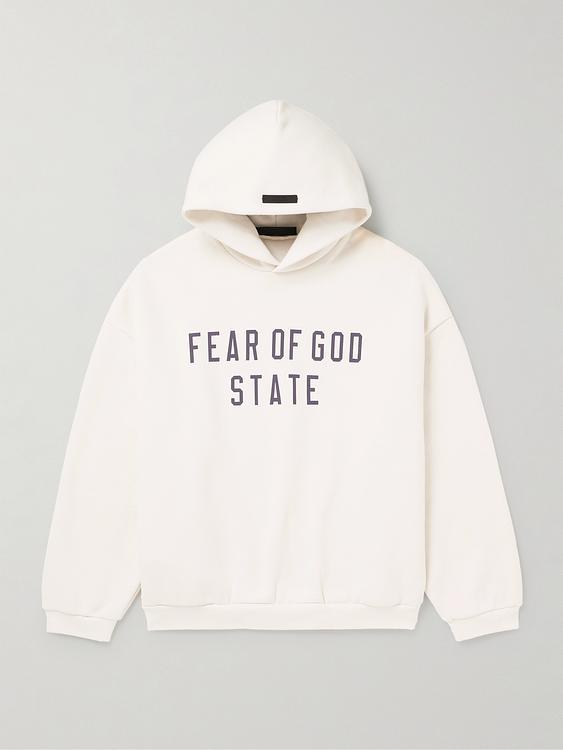 Print light pink hooded sweatshirt from Fear Of God Essentials