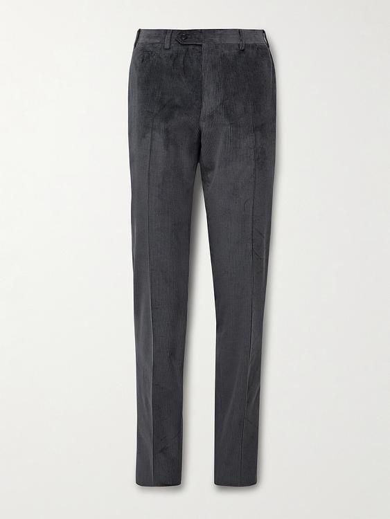Dark grey suit trousers from Canali