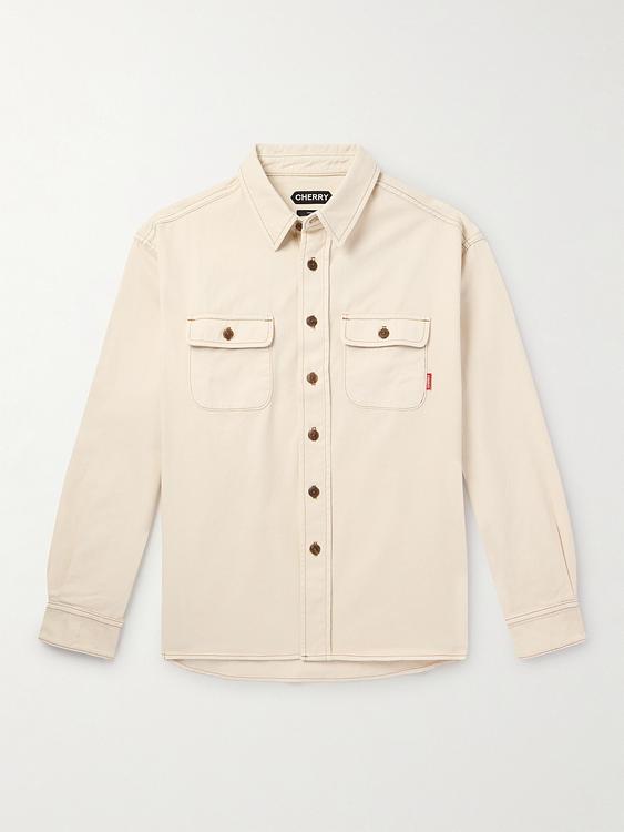 White overshirt from Cherry Los Angeles