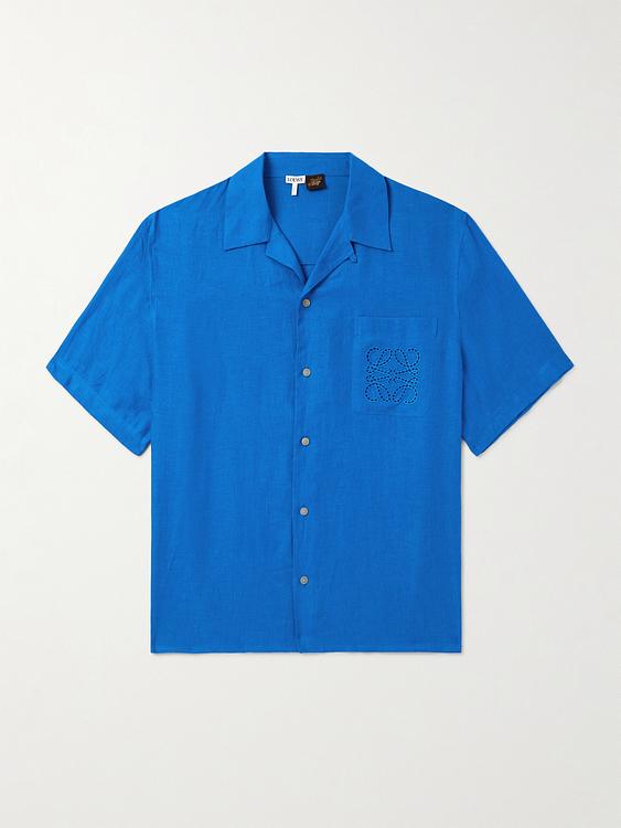 Blue short sleeve shirt from Loewe