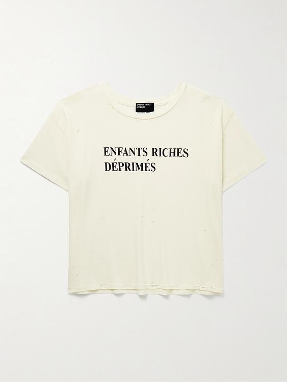 Print white t-shirt from Enfants Riches Déprimés