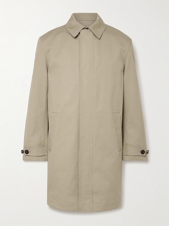 Taupe trench coat from Yves Salomon