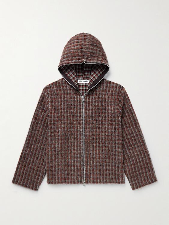 Checkered dark brown casual jacket from Our Legacy
