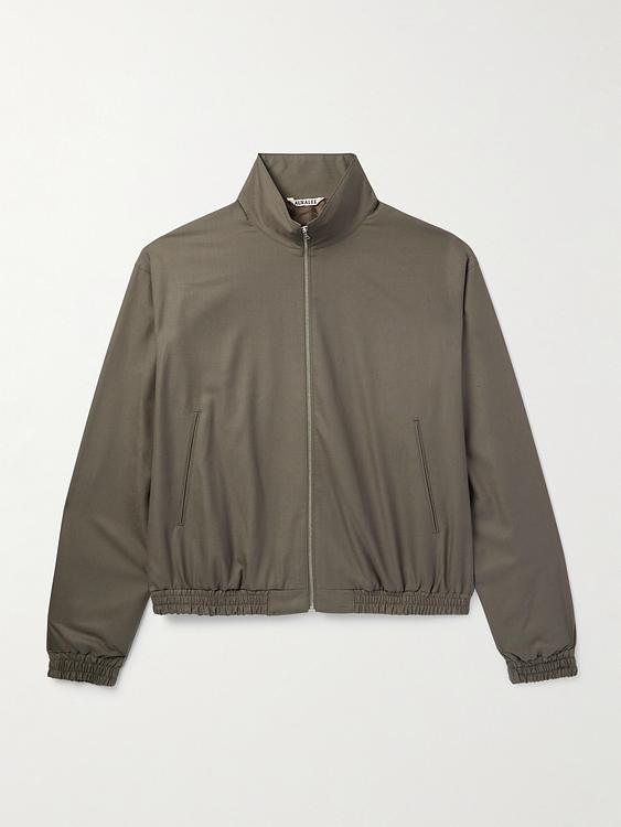 Taupe casual jacket from Auralee