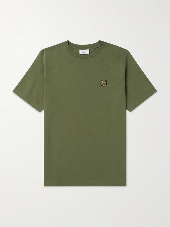 Green t-shirt from Maison Kitsuné