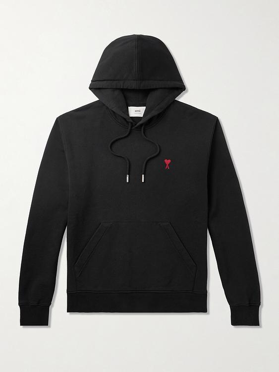 Black hooded sweatshirt from Ami Paris