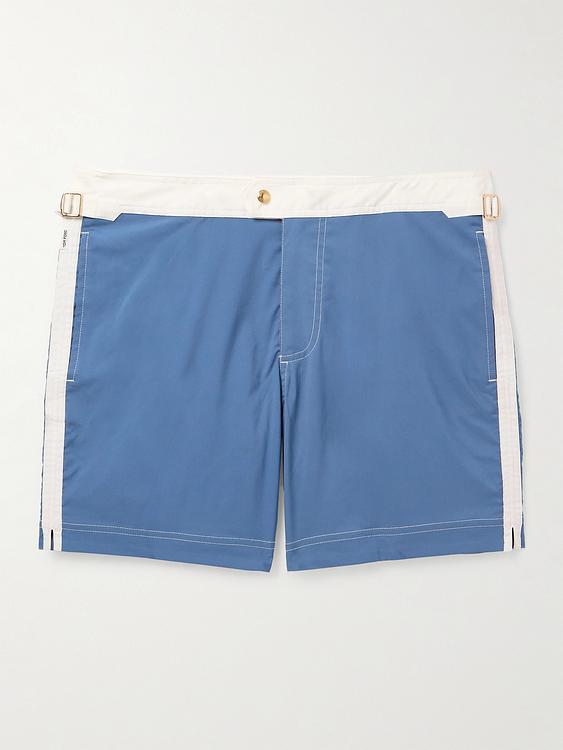 Blue swim shorts from Tom Ford