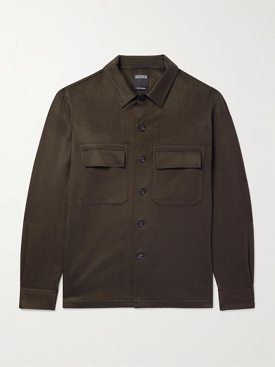 Dark brown overshirt from Zegna