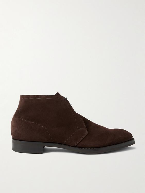 Dark brown chukka boots from Edward Green