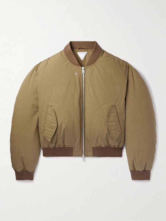 Brown bomber jacket from Bottega Veneta