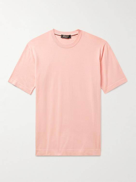 Peach t-shirt from Loro Piana