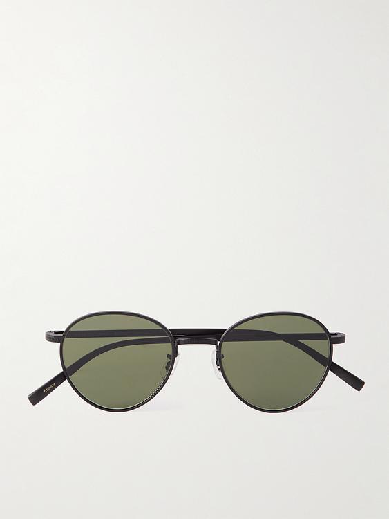 Black round frame sunglasses from Oliver Peoples