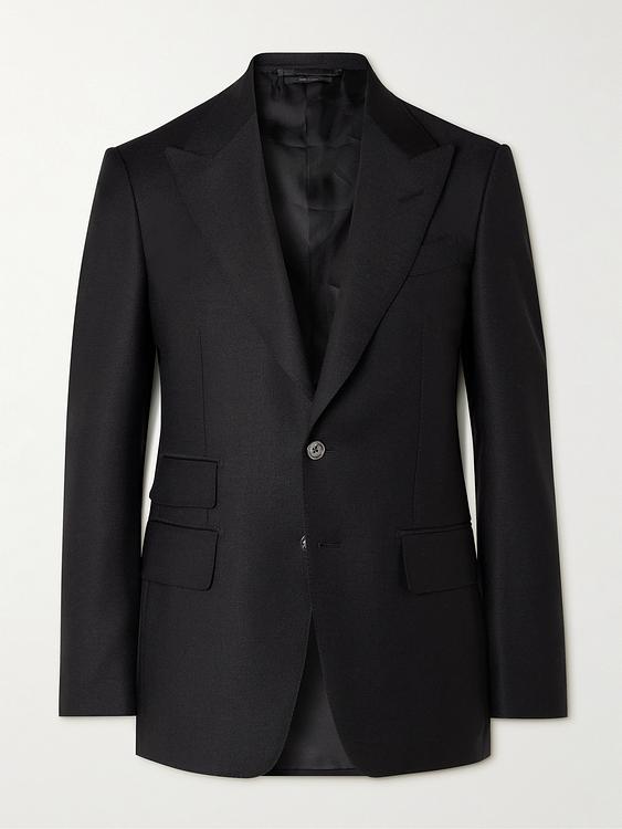 Black suit jacket from Tom Ford