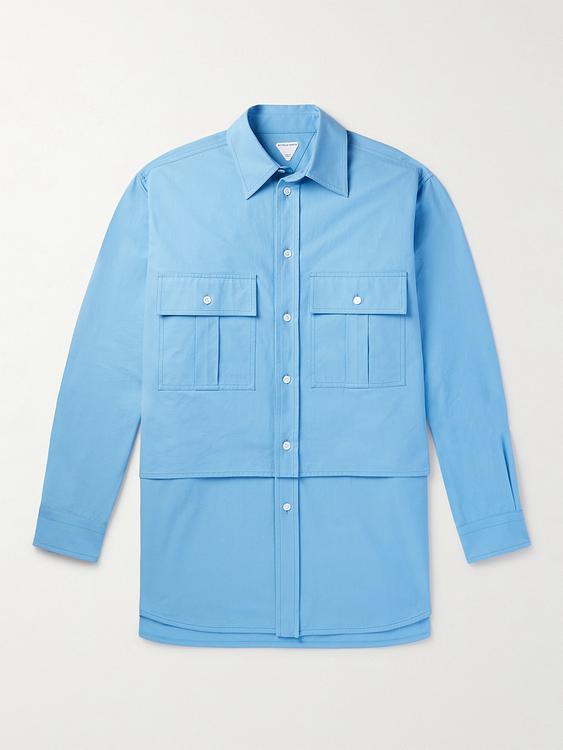 Light blue overshirt from Bottega Veneta