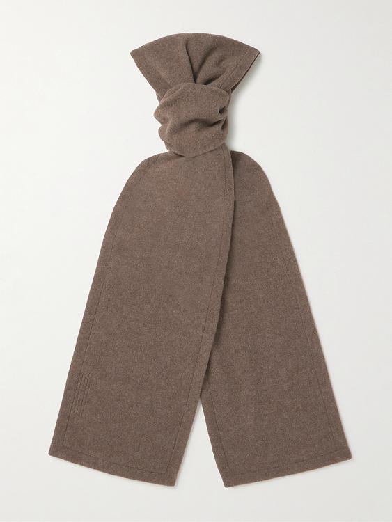 Taupe scarve from Rick Owens